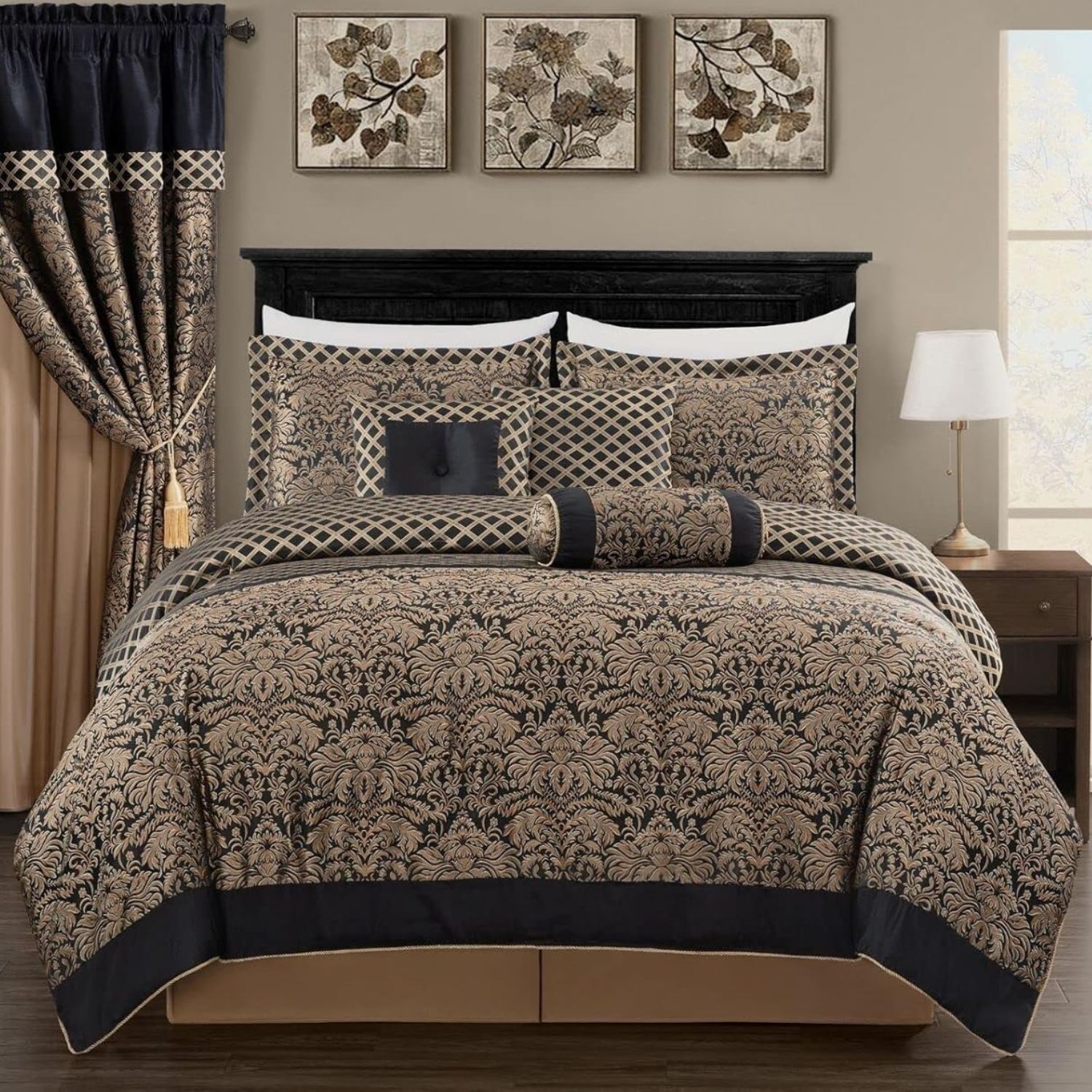 Imperial Damask 7-Piece Quilt Cover Set: image 1